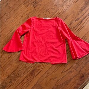 Alice + Olivia Vibrant Red Top